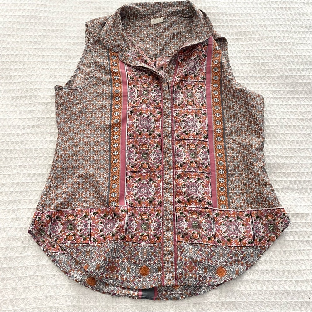 Antilia Femme Multicolor Sleeveless Blouse